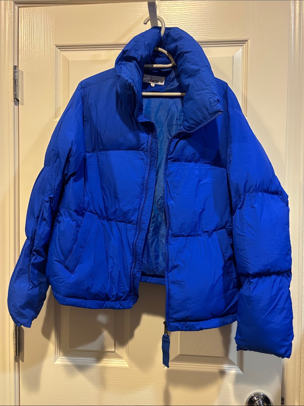 Chemistry Electric Blue Puffer Jacket